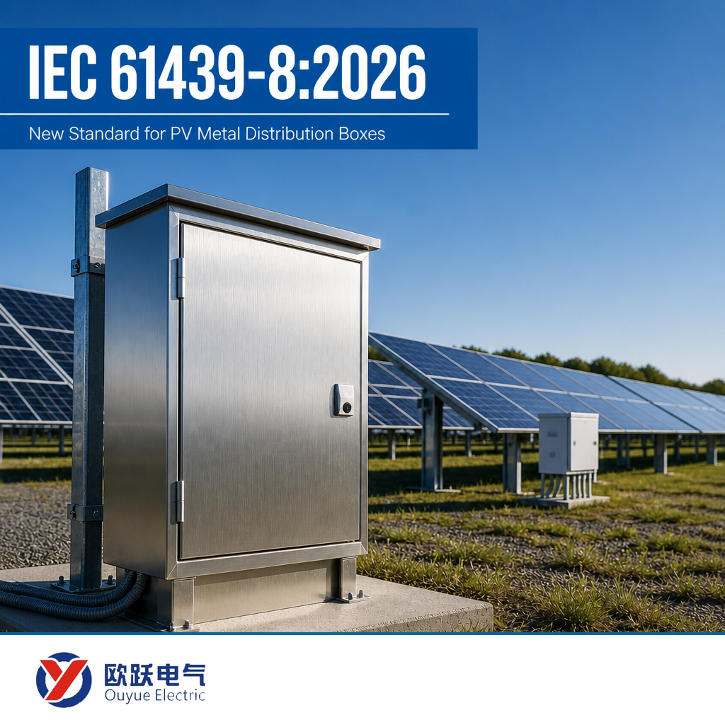 Nowe zasady IEC 61439-8:2026 dotyczące metalowych skrzynek rozdzielczych PV